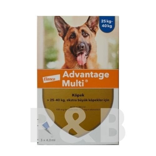Advantage Multi Köpek. 25-40 Kg İçin 3 pipet SKT:07.2027