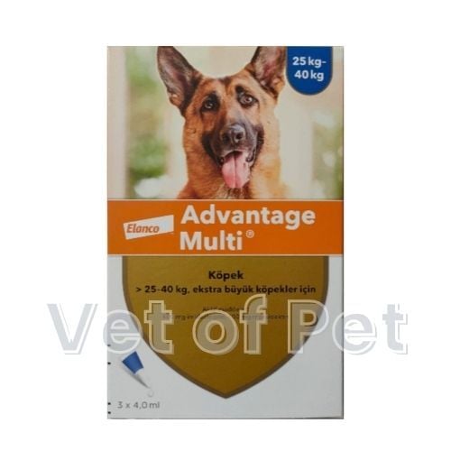 Advantage Multi Köpek. 25-40 Kg İçin 3 pipet SKT:07.2027