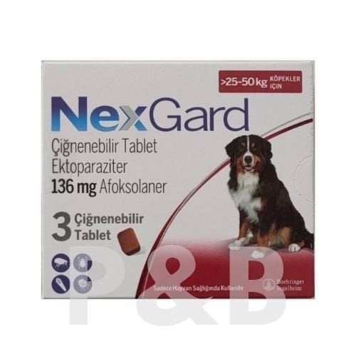 Nexgard  25-50 Köpek Dış Parazit  3 Tablet  SKT:05.2027