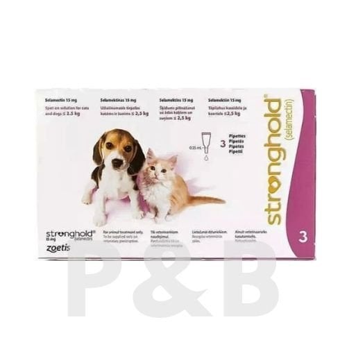 Stronghold Yavru Kedi/Köpek <2.5 Kg .15 mg 3 Pipet  SKT:02.2027