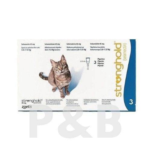 Stronghold 2.6-7.5 Kg Kediler İçin Damla 3 Pipet  SKT:04.2027