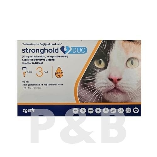 Stronghold Duo 2,5-5 kg Kediler İçin 3 Pipet  SKT: 2028