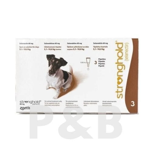 Stronghold Köpek 5-10 Kg için Damla 60 mg 3 Pipet SKT:05.2027