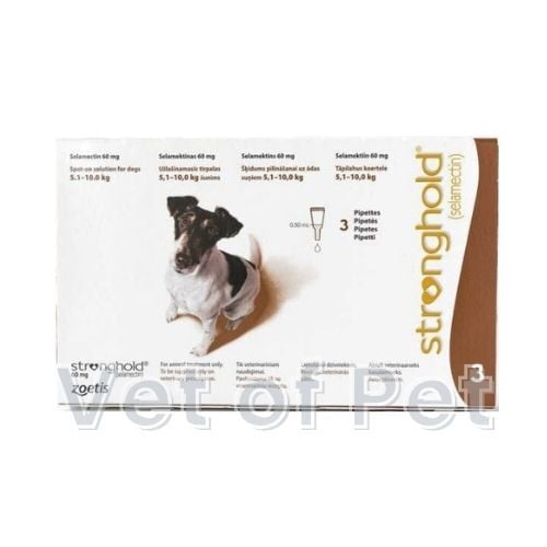 Stronghold Köpek 5-10 Kg için Damla 60 mg 3 Pipet SKT:05.2027
