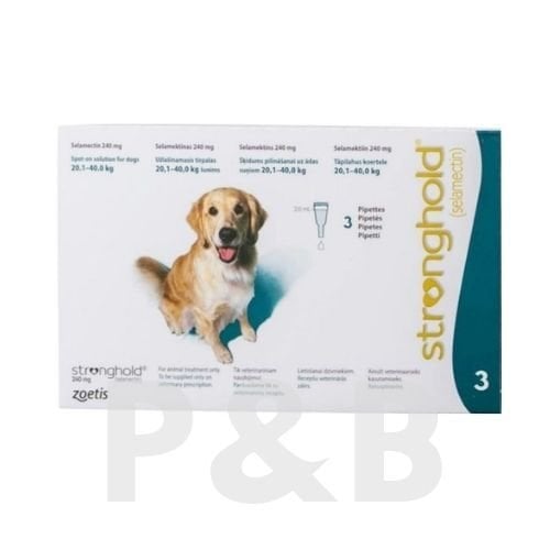 Stronghold Köpek 20-40 Kg için Damla 3 Pipet  (SKT:05.2027)