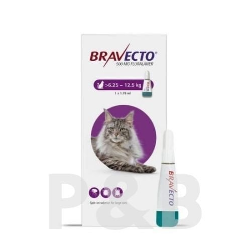 Bravecto Spot-On Kedi (6.25kg-12.5 Kg) 1 Pipet  SKT:03.2027