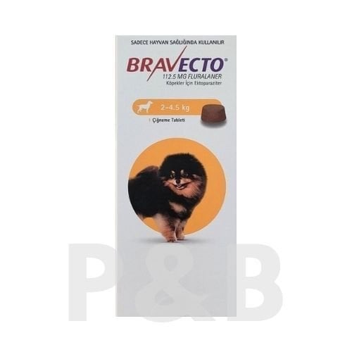 Bravecto Köpek 2-4.5 kg için Dış Parazit Tableti SKT 01.2027
