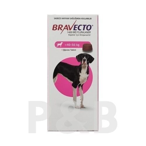 Bravecto 40-56 Kg Arası Köpekler İçin Dış Parazit Tableti (1 Tablet) SKT 03.2027