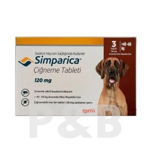 Zoetis Simparica Köpek 40-60 Kg İçin (3 Tablet) SKT:11.2027