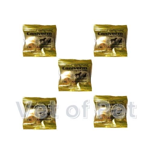 Caniverm 175 Mg İç Parazit Tableti 5 Adet  SKT:11.2026