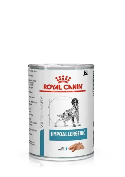 1 ADET Royal Canin Hypoallergenic Yaş Köpek Maması  400 Gr (SKT:03.2027)