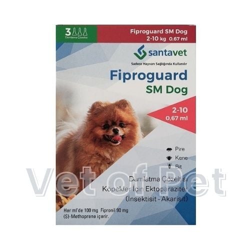 Fiproguard Köpek. 2-10 kg İçin Damla (3 Pipet) SKT :05.2029