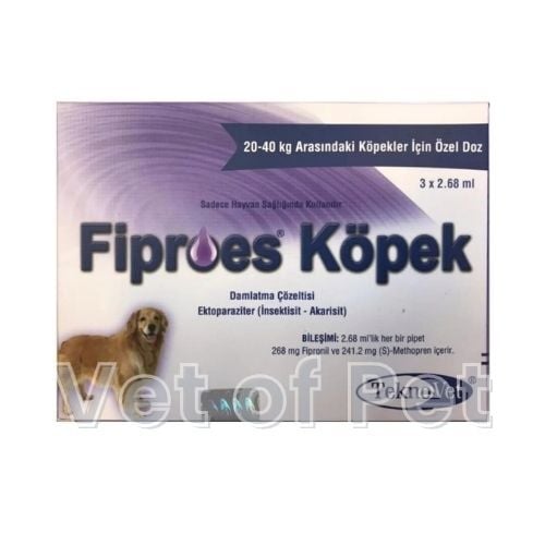 Fiproes Köpek 20-40 Kg 2.68 ml (3 Pipet) SKT:12.2027