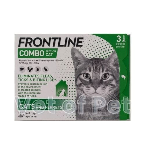 Frontline Combo Kedi Dış Parazit Damla 0.5ml (3 Pipet)   SKT 02.2027