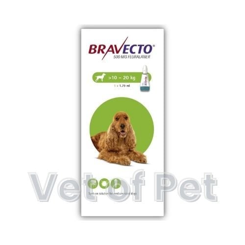 Bravecto Spot On Köpek DAMLA  10-20 Kg  1 Pipet ( SKT :07.2027 )