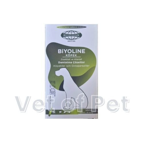 Biyoline 40-60 Kg Köpekler İçin Damlatma Çözeltisi 3 Pipet (SKT:2028)