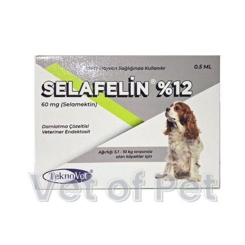 Selafelin 60 Mg Damlatma Çözeltisi 5.1-10 Kg Köpekler için (3 Pipet İçerir) SKT:06.2027