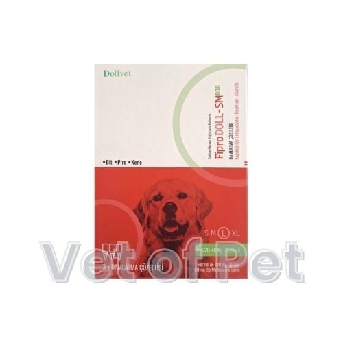 Fiprodoll-Sm Dog Damlatma Çözeltisi 20-40 Kg Köpekler için 3 Pipet  (SKT:12.2026)